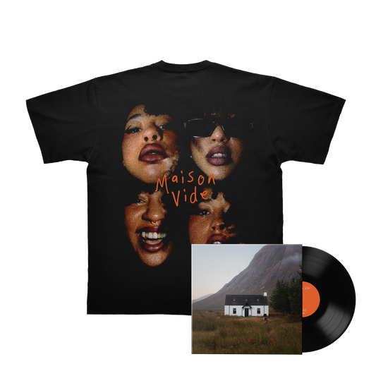 T-SHIRT NOIR + VINYLE