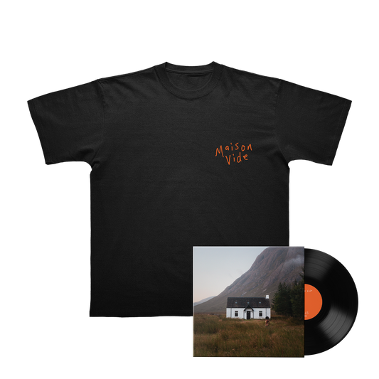 T-SHIRT NOIR + VINYLE